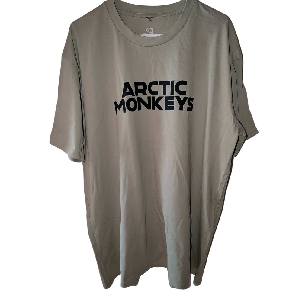 Arctic Monkeys North American Tour 2023 T-Shirt Mens XXL Tan Khaki Band Tee